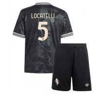 Juventus Manuel Locatelli #5 Koszulka Trzecia dzieci 2025-26 Krótki Rękaw (+ krótkie spodenki)